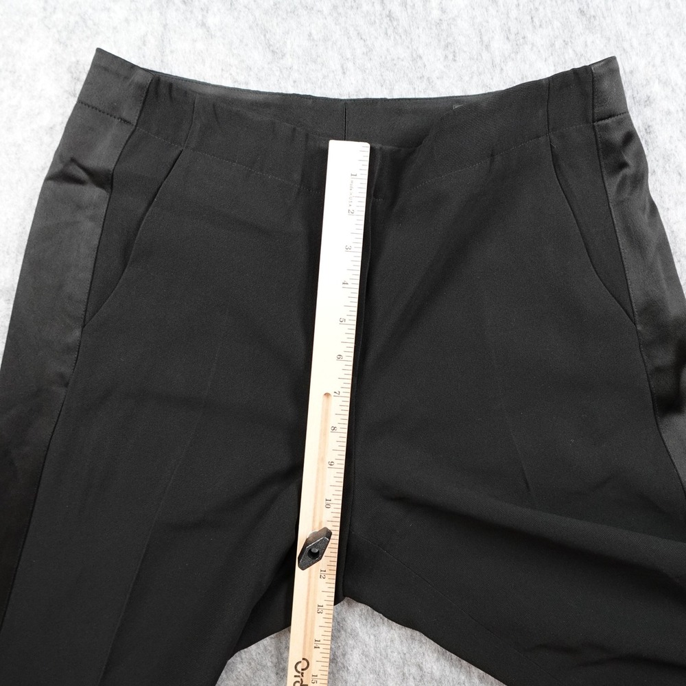 Rag and Bone Pant Women 6 Black Satin Side Stripe Tuxedo Dress Trousers Straight - Picture 4 of 14